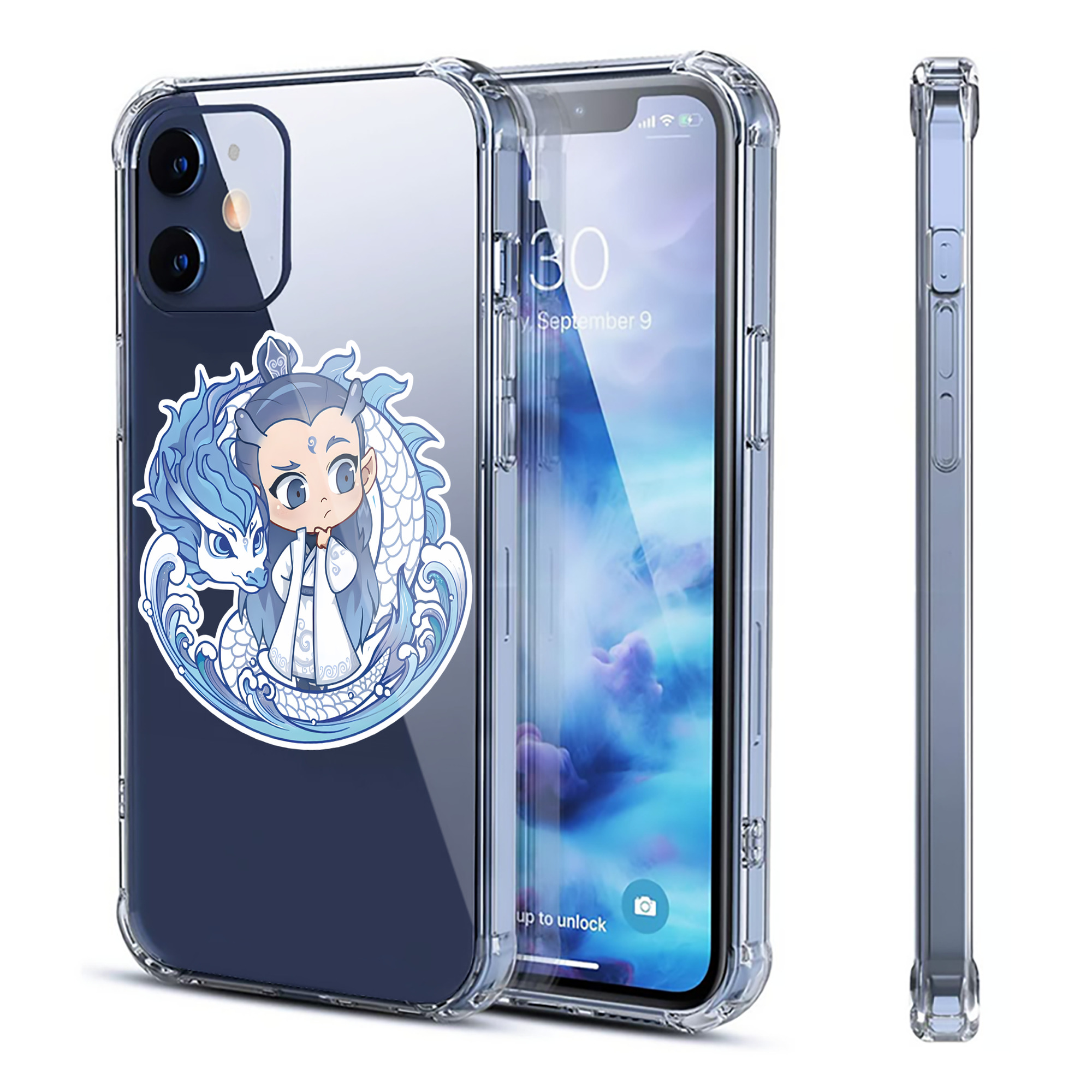 （画像用） Ne Zha 2 ナタ 魔童の大暴れ 【iPhone 12シリーズ対応】透明スマホケース（クリアソフトケース）